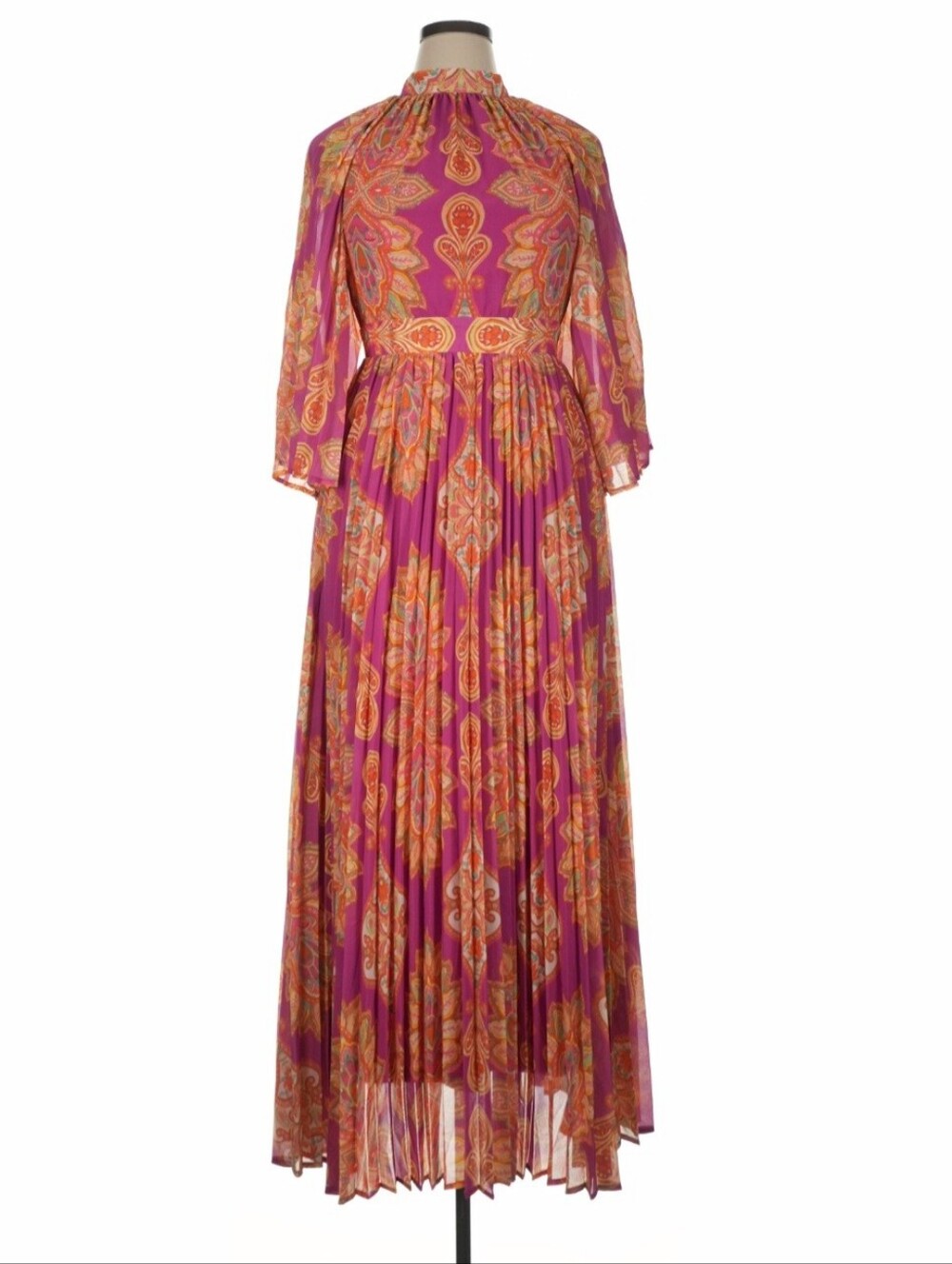 Flying Tomato Fuchsia Paisley Maxi Dress | Size XL - NWT - Picture 2 of 6